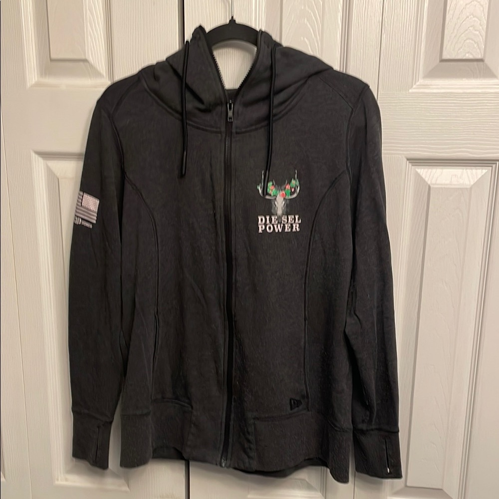 Diesel Power full zip black hoodie